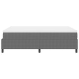 Letto a molle Grigio chiaro e bianco 140 x 190 cm