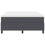 Letto a molle Grigio Scuro e Bianco 140 x 190 cm