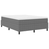 Letto a molle Grigio chiaro e bianco 140 x 200 cm