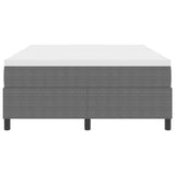 Letto a molle Grigio chiaro e bianco 140 x 200 cm