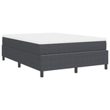 Letto a molle Grigio Scuro e Bianco 140 x 200 cm