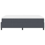 Letto a molle Grigio Scuro e Bianco 140 x 200 cm