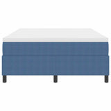 Letto a molle Blu e Bianco 140 x 200 cm Tessuto in Cords