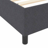 Letto a molle Grigio Scuro e Bianco 160 x 200 cm