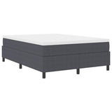 Letto a molle Grigio Scuro e Bianco 160 x 200 cm