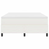 Letto a molle Crema e Bianco 160 x 200 cm Tessuto in Cords