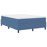 Letto a molle Blu e Bianco 160 x 200 cm Tessuto in Cords