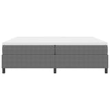 Letto a molle Grigio chiaro e bianco 200 x 200 cm