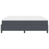 Letto a molle Grigio Scuro e Bianco 200 x 200 cm