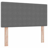 Letto a molle con testiera Grigio chiaro e bianco 80 x 200 cm