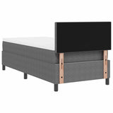 Letto a molle Grigio chiaro e bianco 193 x 90 x 88 cm
