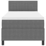 Letto a molle Grigio chiaro e bianco 193 x 90 x 88 cm