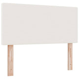 Letto a molle Crema e Bianco 100 x 200 cm Tessuto in Cords