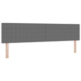 Letto a molle con testiera Grigio chiaro e bianco 200 x 200 cm