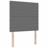 Letto a molle con testiera Grigio chiaro e bianco 90 x 200 cm