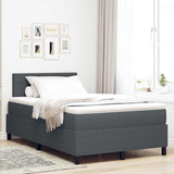 Letto a molle Grigio Scuro e Bianco 203 x 120 x 88 cm