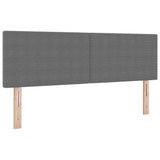 Letto a Sorgente LED Grigio chiaro e bianco 140 x 190 cm