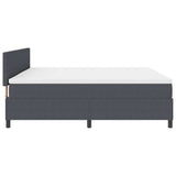 Letto a Sorgente LED Grigio Scuro e Bianco 200 x 200 cm