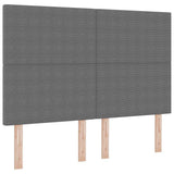 Letto a Sorgente LED Grigio chiaro e bianco 140 x 200 cm