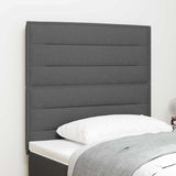 Testiera Altezza regolabile Manuale Grigio scuro 100 cm Tessuto