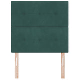 Testiera Verde Scuro 80 cm Velluto