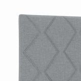 Testiera Grigio chiaro 80 cm Tessuto