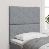 Testiera Grigio chiaro 80 cm Tessuto