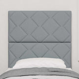 Testiera Grigio chiaro 80 cm Tessuto