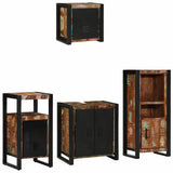 Set di mobili per il bagno 4 pcs Legno massello riciclato