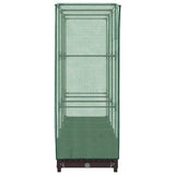 Letto Rialzato con Copertura Serra Effetto Rattan 120x40x123 cm