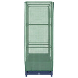 Letto Rialzato con Copertura Serra Effetto Rattan 80x40x123 cm