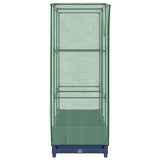 Letto Rialzato con Copertura Serra Effetto Rattan 80x40x123 cm