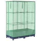 Letto Rialzato con Copertura Serra Effetto Rattan 80x40x123 cm