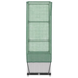 Letto Rialzato con Copertura Serra Effetto Rattan 40x40x139 cm