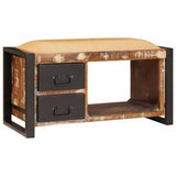 Panchina con contenitore Multicolore Legno massello di recupero