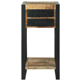 Tavolino Marrone 40 x 40 x 80 cm Legno massello di mango ruvido