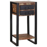 Tavolino Multicolore 40 x 40 x 80 cm Legno massello riciclato