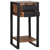 Tavolino Multicolore 40 x 40 x 80 cm Legno massello riciclato