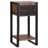 Tavolino Multicolore 40 x 40 x 80 cm Legno massello riciclato