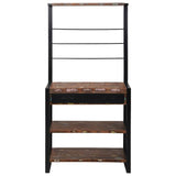 Scaffale da cucina Multicolore e nero 80 x 40 x 160 cm