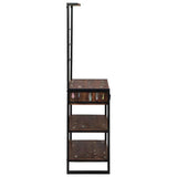 Scaffale da cucina Multicolore e nero 80 x 40 x 160 cm