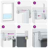 Tenda a Rullo Oscurante 150x210 cm Larghezza Tessuto 146,6 cm