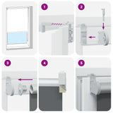 Tenda a Rullo Oscurante 120x230 cm Larghezza Tessuto 116,6 cm