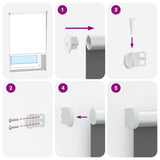 Tenda a Rullo Oscurante 120x130 cm Larghezza Tessuto 116,6 cm