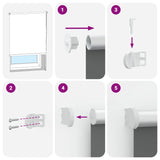 Tenda a Rullo Oscurante 140x130 cm Larghezza Tessuto 136,6 cm