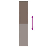 Tenda a Rullo Oscurante 50x210 cm Larghezza Tessuto 45,7 cm