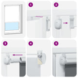 Tenda a Rullo Oscurante 50x210 cm Larghezza Tessuto 45,7 cm