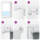 Tenda a Rullo Oscurante 80x230 cm Larghezza Tessuto 75,7 cm