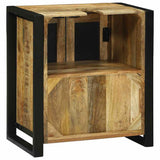 Armadio sottolavello con porta Marrone Legno di mango massello