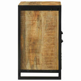 Armadio sottolavello con porta Marrone Legno di mango massello